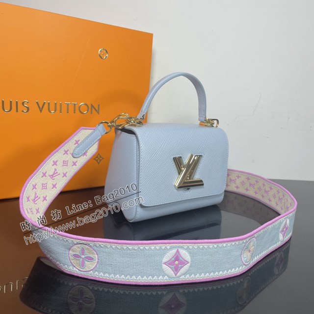 Lv路易威登2023專櫃新款Twist小號手袋 LVEpi粒面皮革手提肩背女包 M22515 ydh5038